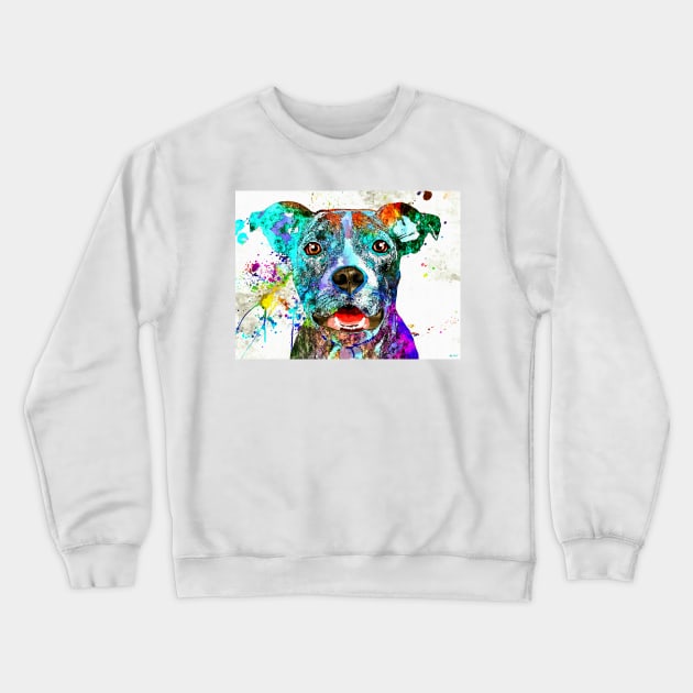 American Pit Bull Terrier Crewneck Sweatshirt by danieljanda